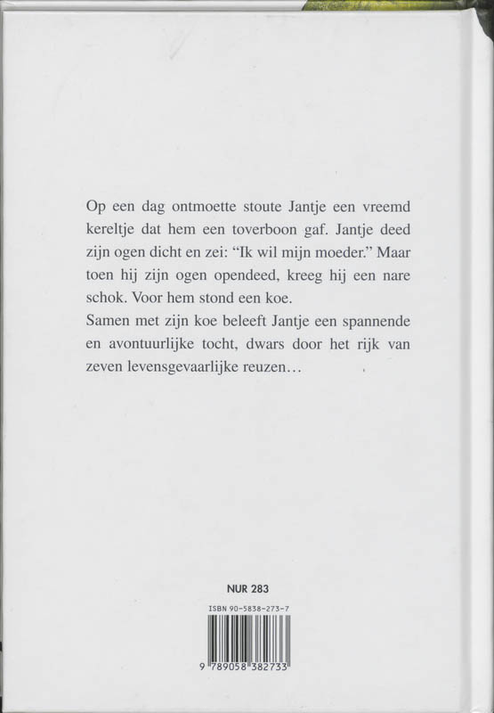 Achterkant van Jantje en de zeven reuzen