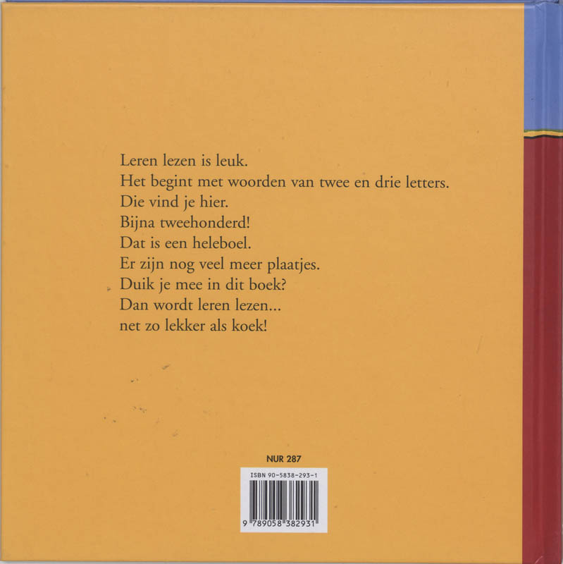 Achterkant van Ik duik in mijn boek