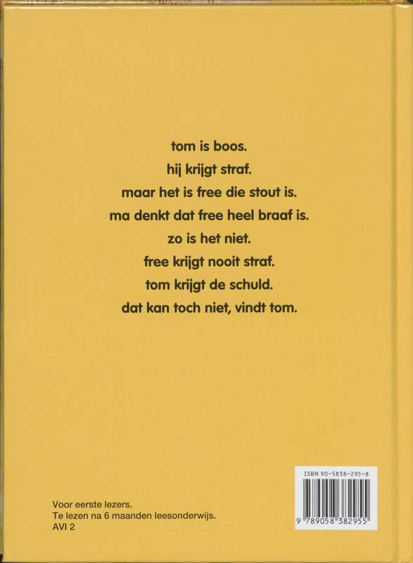Achterkant van Tom en Free