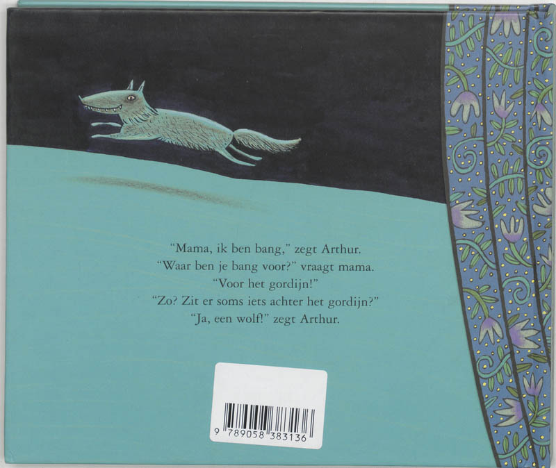 Achterkant van Zooooo'n grote wolf