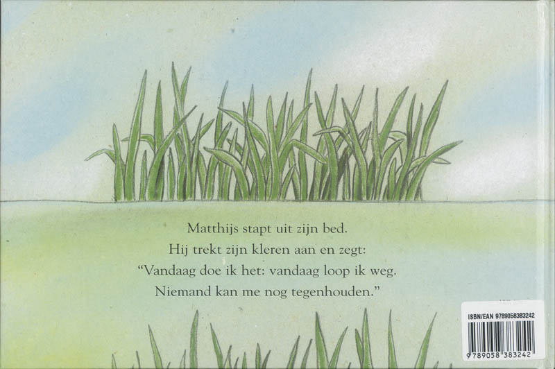 Achterkant van Ik loop weg!