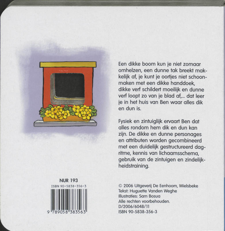 Achterkant van Het dik en dun huis