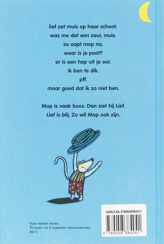 Achterkant van Lief en mop