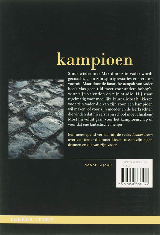 Achterkant van Kampioen
