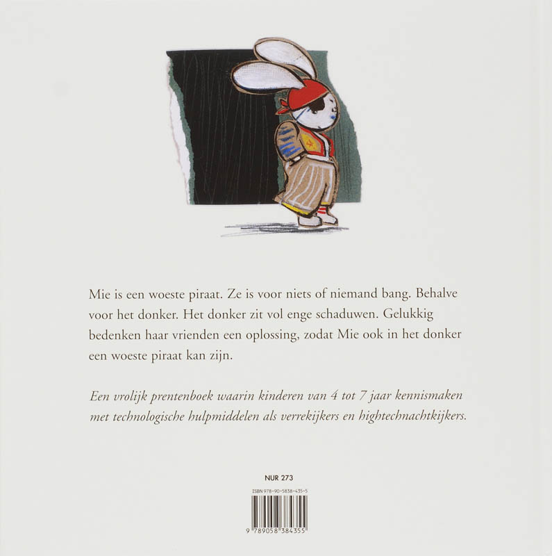 Achterkant van Mie Piraat