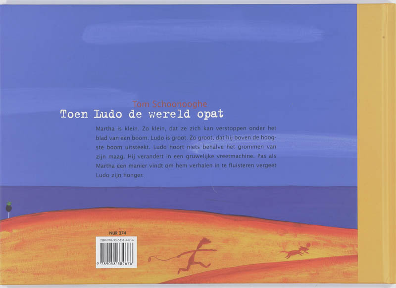Achterkant van Toen Ludo de wereld opat