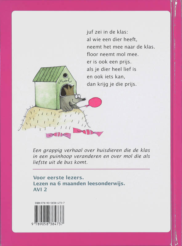 Achterkant van Floor heeft een mol