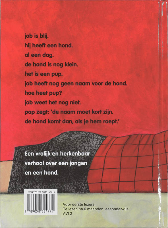 Achterkant van Een hond voor Job
