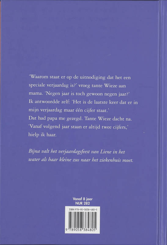 Achterkant van De dag dat ik twee keer jarig was