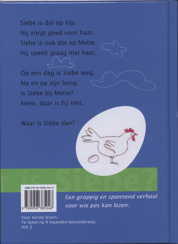 Achterkant van Waar is Siebe?