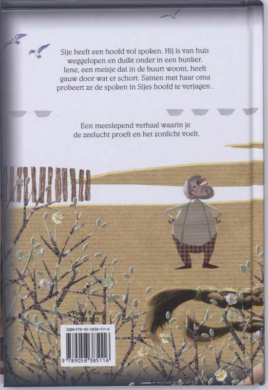 Achterkant van Spoken op de vlucht