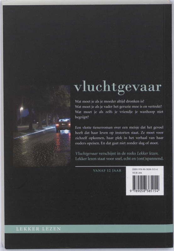Achterkant van Vluchtgevaar