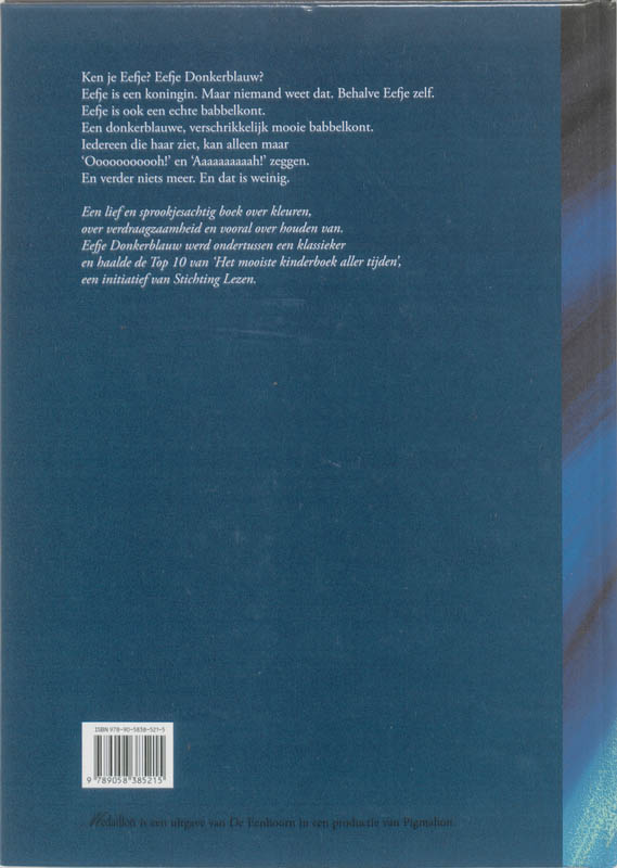 Achterkant van Eefje Donkerblauw