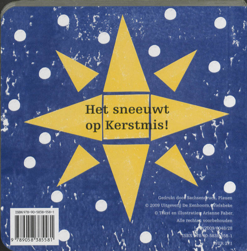Achterkant van Kerstmis met Bo
