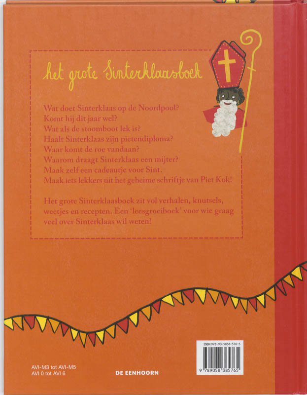 Achterkant van Het grote Sinterklaasboek