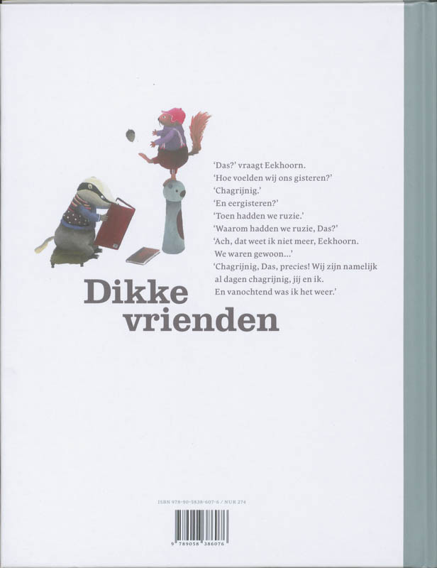 Achterkant van Dikke vrienden