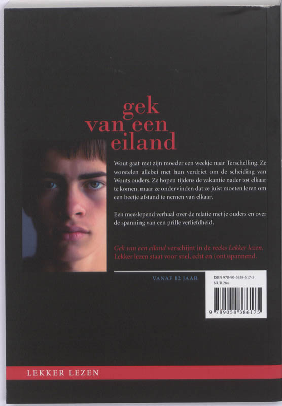 Achterkant van Gek van een eiland
