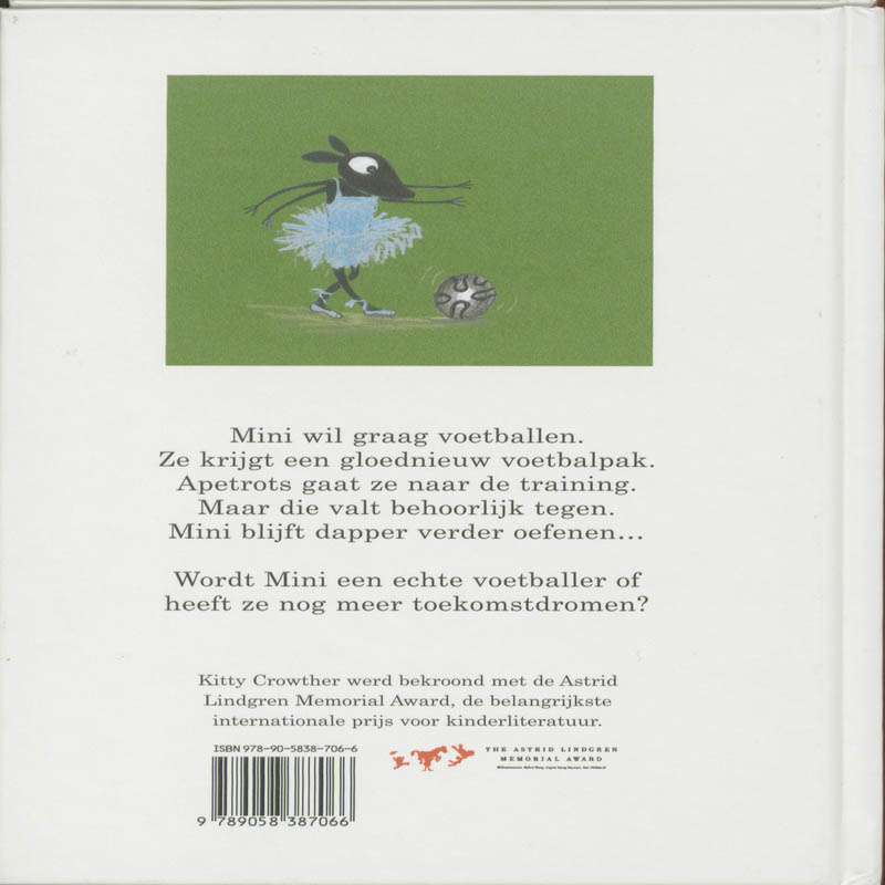 Achterkant van Mini voetbalt