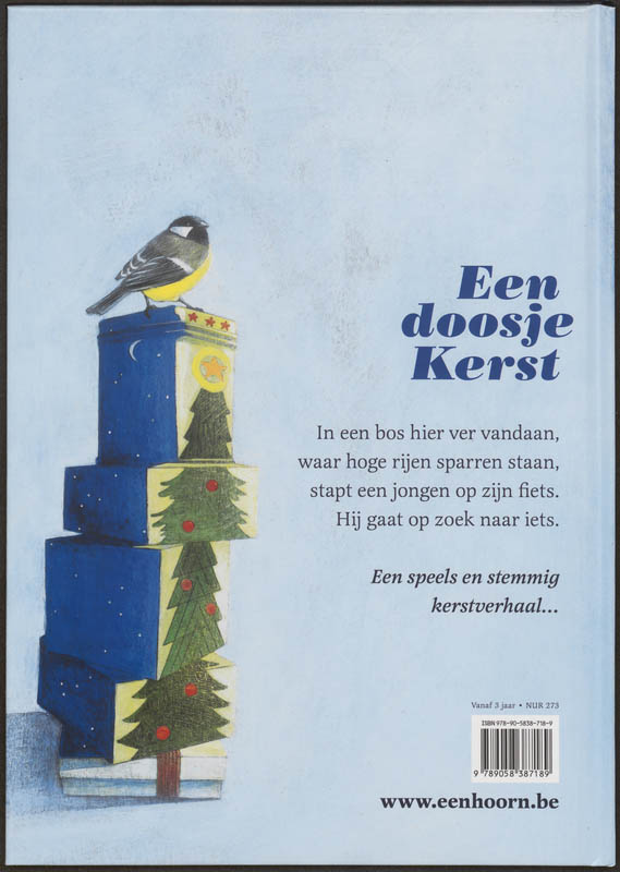 Achterkant van Een doosje kerst