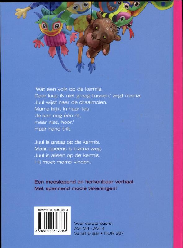 Achterkant van Alleen op de kermis