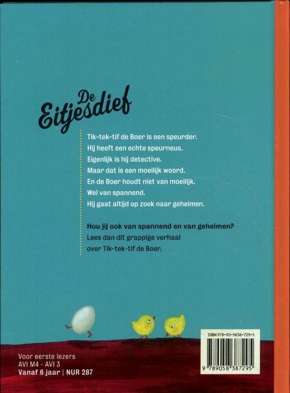 Achterkant van De eitjesdief