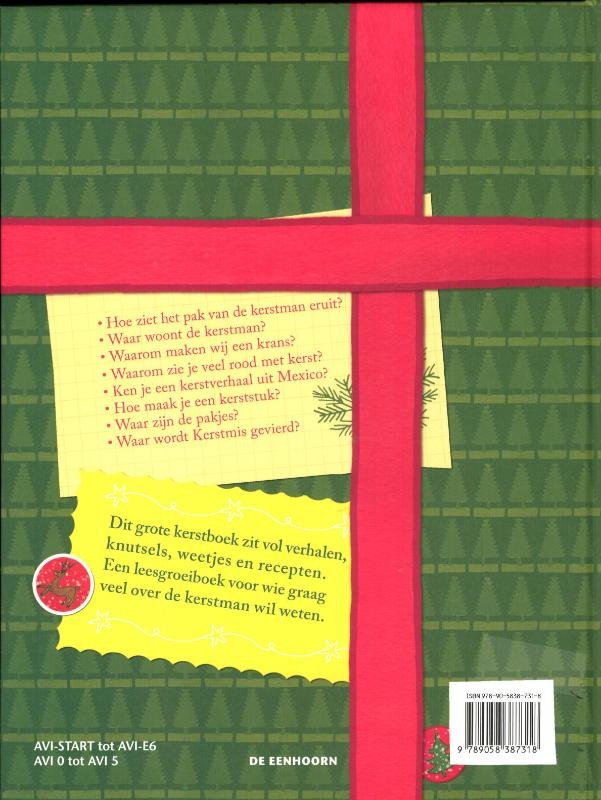 Achterkant van Het pak van de kerstman