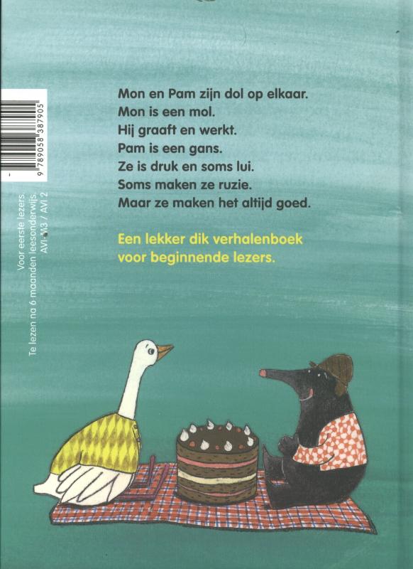 Achterkant van Mon en Pam