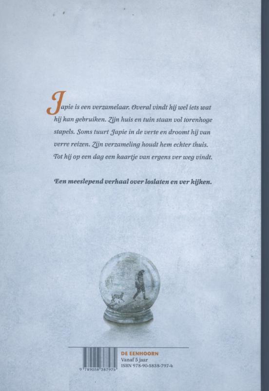 Achterkant van Japie de stapelaar