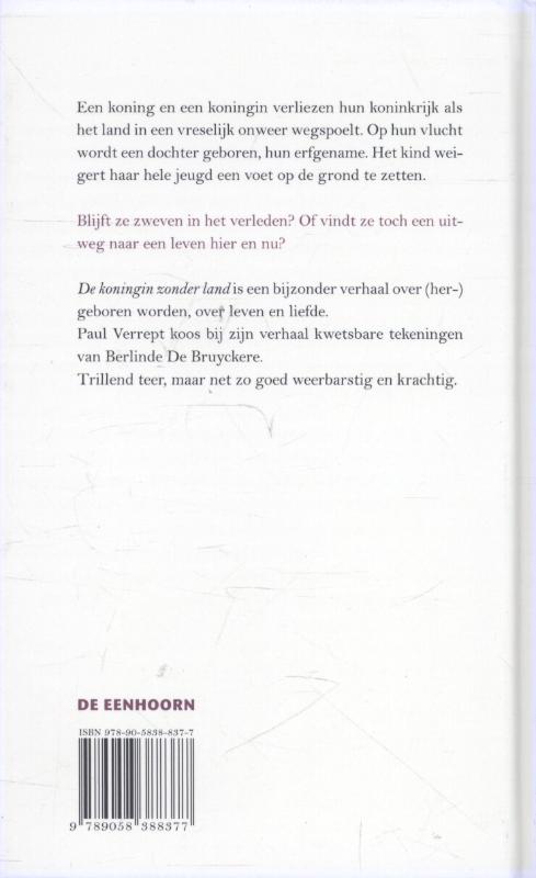 Achterkant van De koningin zonder land