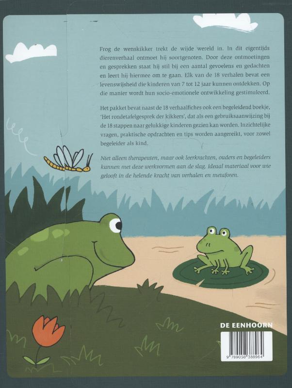 Achterkant van Frog de wenskikker