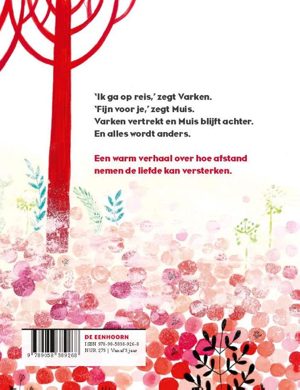 Achterkant van Vergeet mij nietje