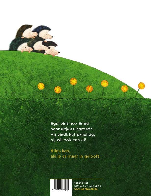 Achterkant van Het ei van Egel