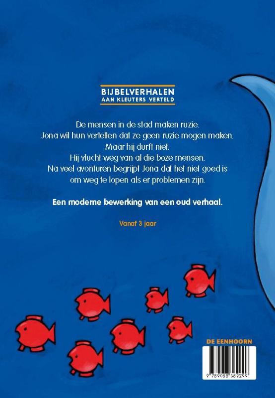Achterkant van Het verhaal van Jona