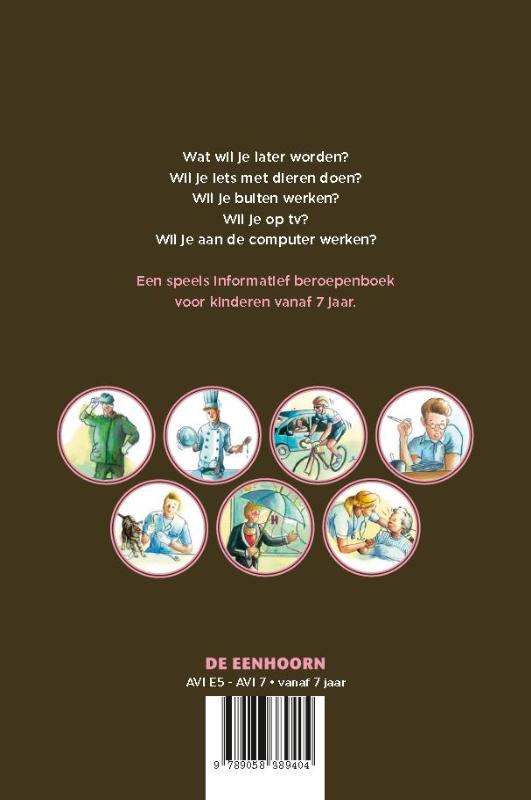 Achterkant van Later word ik