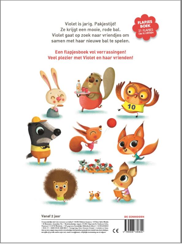 Achterkant van Wie wil met de bal spelen?