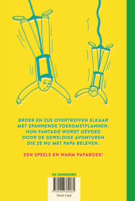 Achterkant van Zo groot als papa