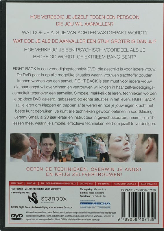 Achterkant van Fight Back