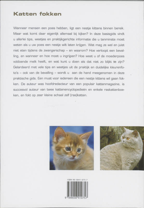 Achterkant van Katten fokken