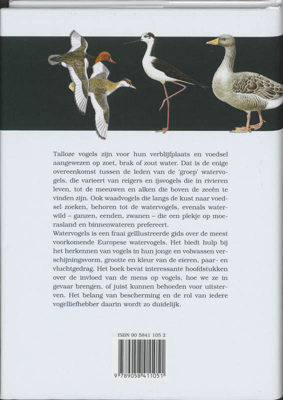 Achterkant van Watervogels