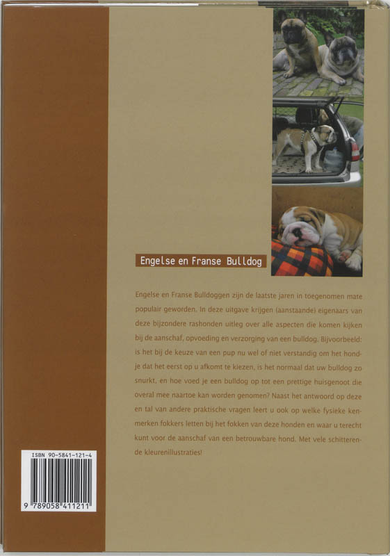 Achterkant van De Engelse en Franse Bulldog