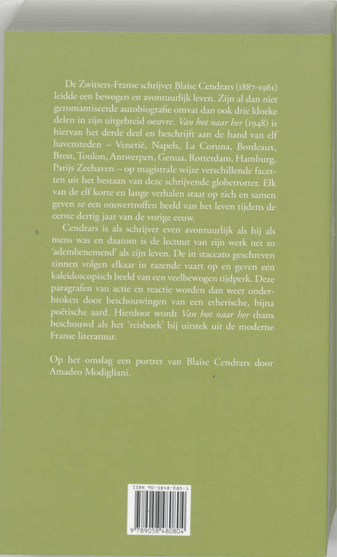 Achterkant van Van hot naar her