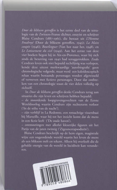 Achterkant van Door de bliksem getroffen
