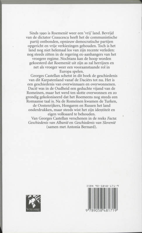 Achterkant van Geschiedenis van Roemenie