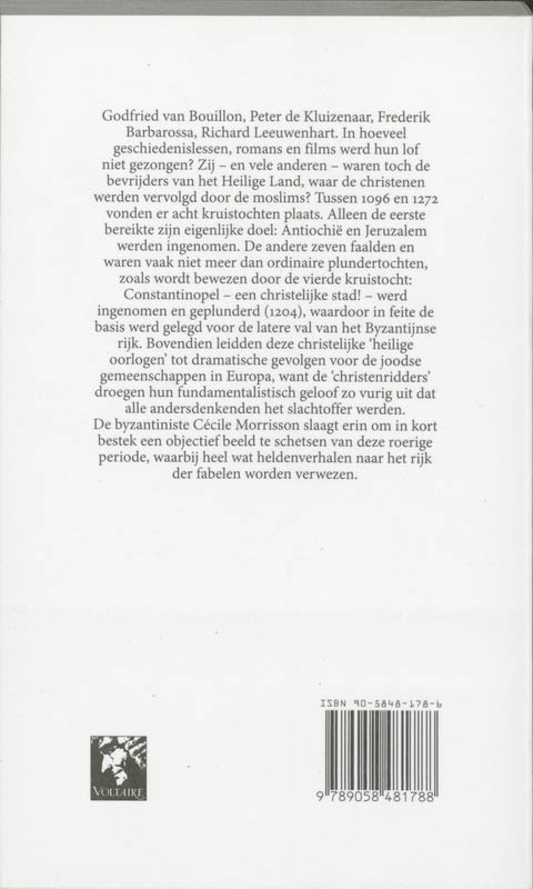 Achterkant van De kruistochten