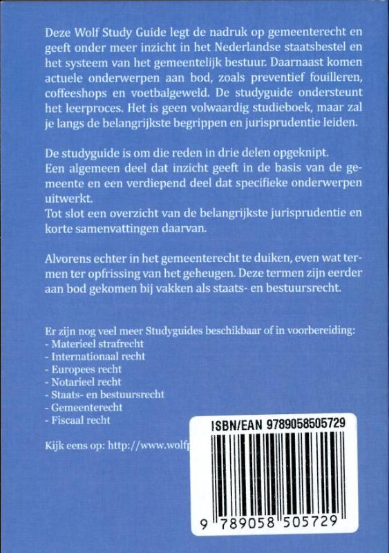 Achterkant van Gemeenterecht