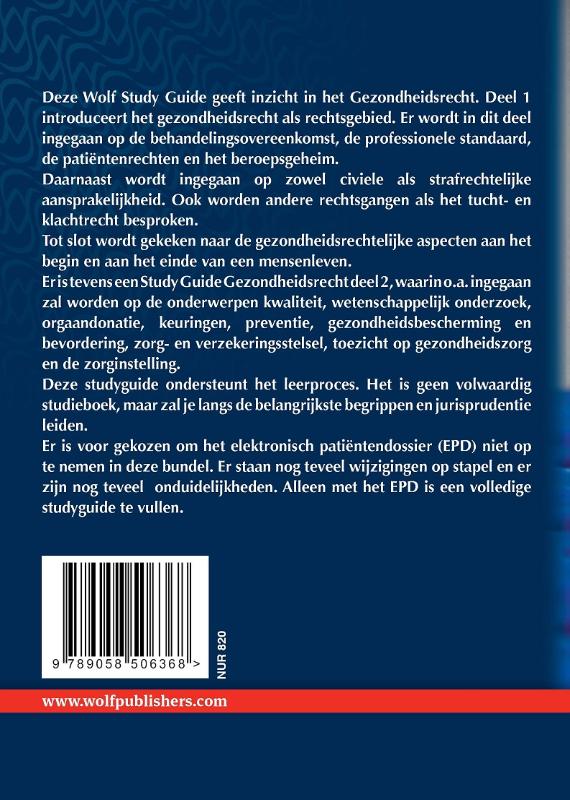 Achterkant van I