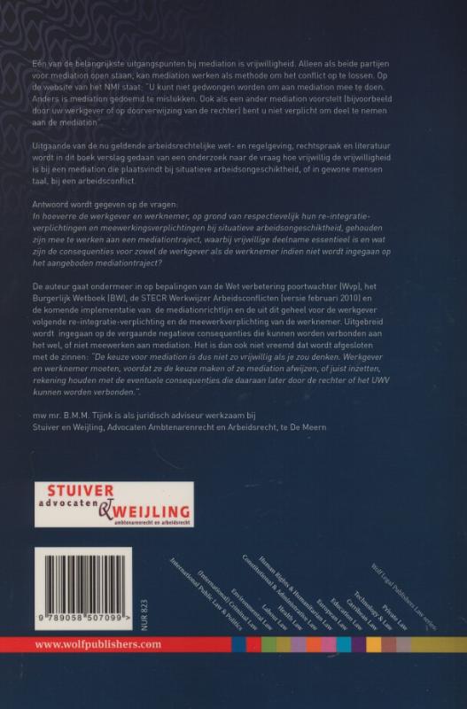 Achterkant van Situatieve arbeidsongeschiktheid en mediation