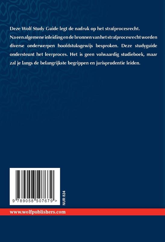 Achterkant van Strafprocesrecht