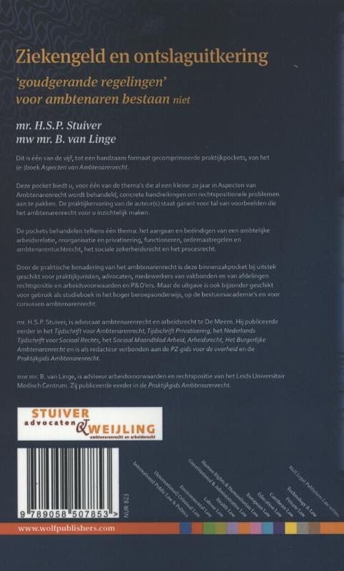 Achterkant van Ziekengeld en ontslaguitkering