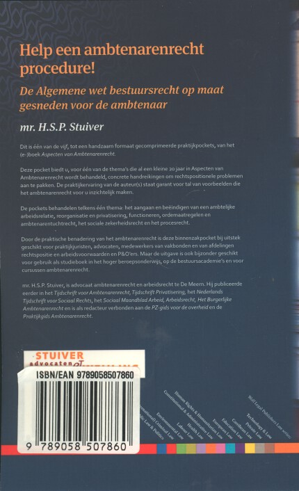 Achterkant van Help, een ambtenarenrecht procedure!